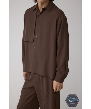 C/Tトロミアシンメトリー長袖シャツ