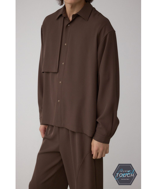 C/Tトロミアシンメトリー長袖シャツ