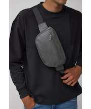 ヴィンテージフェイクレザーボディバッグ