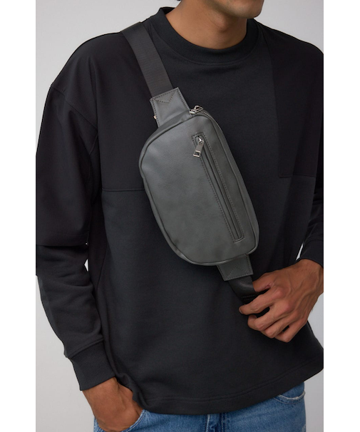 ヴィンテージフェイクレザーボディバッグ