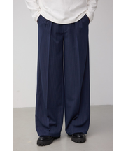 ペンシルストライプワイドパンツ