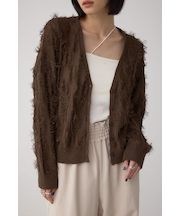 ランダムフリンジニットカーディガン