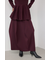 【PLUS】コクーンパターンニットスカート