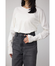 格上げ 2WAYボタンデザインニット