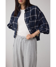 【着丈バリエ】アソートフリンジチェックシャツ