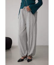 【堀田茜さん着用アイテム】切り替えデザインスウェットワイドパンツ