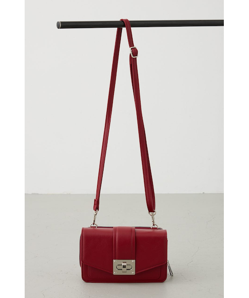 ターンロックフラップウォレットバッグ