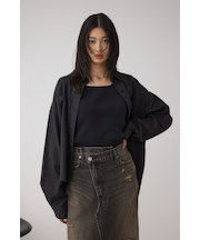 ラウンドヘムルーズシャツ