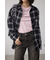 【堀田茜さん着用アイテム】切替デザインチェックシャツ