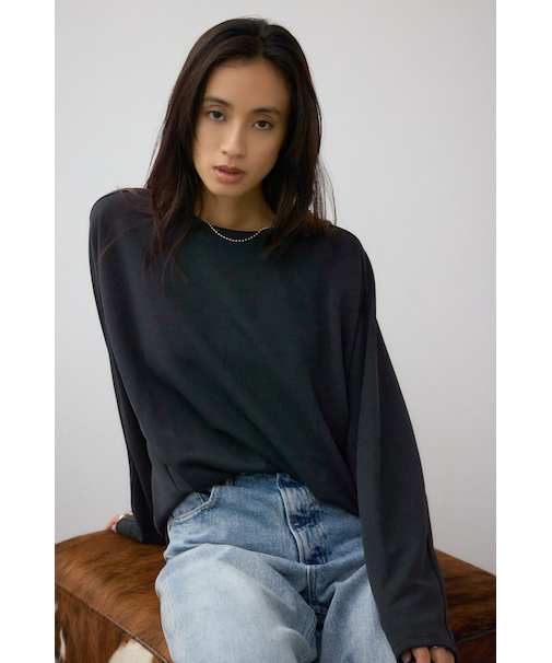 コクーンカットロングスリーブトップス