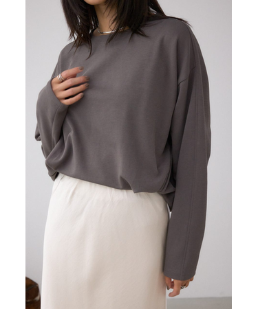 コクーンカットロングスリーブトップス