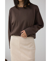 コクーンカットロングスリーブトップス