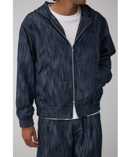 AZUL DENIMシャイニーデニムブルゾン