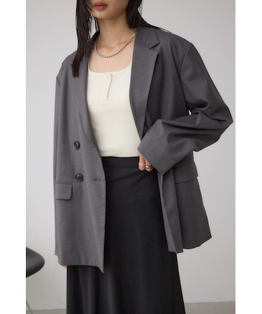 【堀田茜さん着用アイテム】ダブルテーラードジャケット