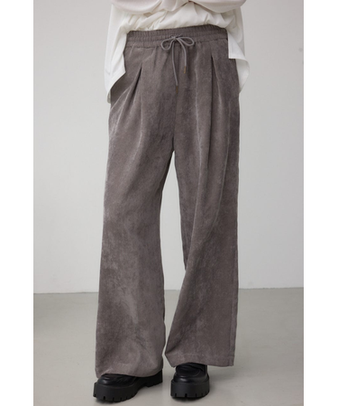 コーデュロイイージーワイドパンツ