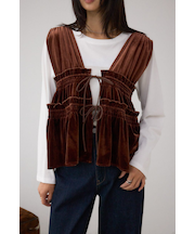 ベロアリボンベスト