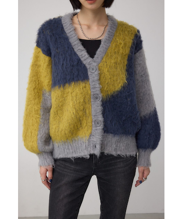 【堀田茜さん着用アイテム】ブロッキンググラデーションカーディガン