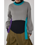 【PLUS】パネルドレープレイヤードセットニット