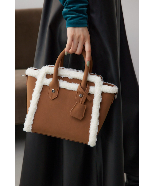 フェイクムートンハンドバッグ