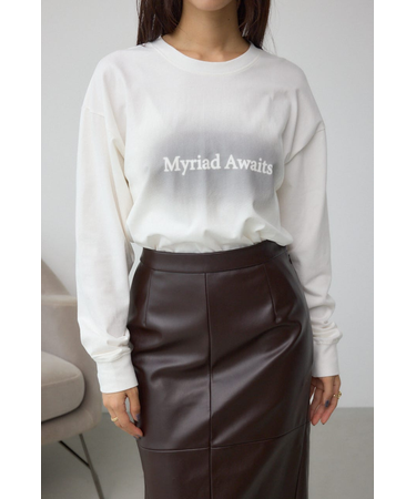 グラデーションロゴルーズロングTシャツ