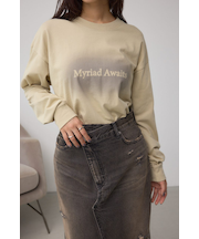 グラデーションロゴルーズロングTシャツ