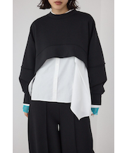 【PLUS】ダンボールフレアショートトップス