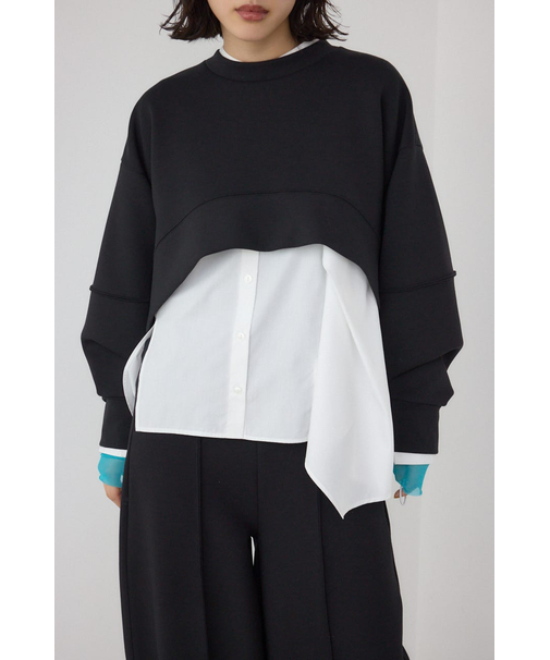 【PLUS】ダンボールフレアショートトップス