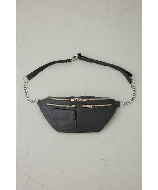 ファスナーデザインボディーバッグ