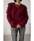 フリンジデザインニットトップス