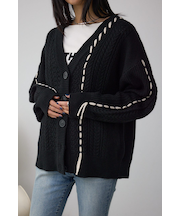 ステッチデザインカーディガン