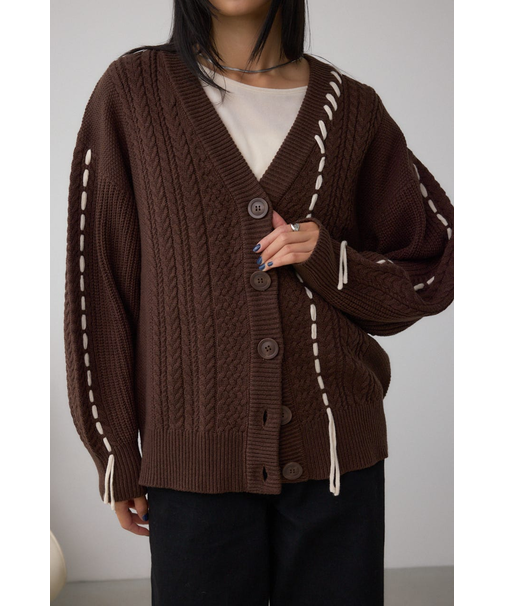 ステッチデザインカーディガン
