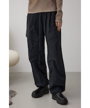 裾ドロストナイロンカーゴポケットパンツ