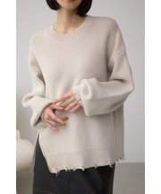 サイドZIPニットトップス