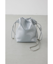 チェーン巾着ショルダーバッグ