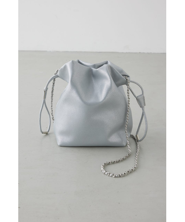 チェーン巾着ショルダーバッグ