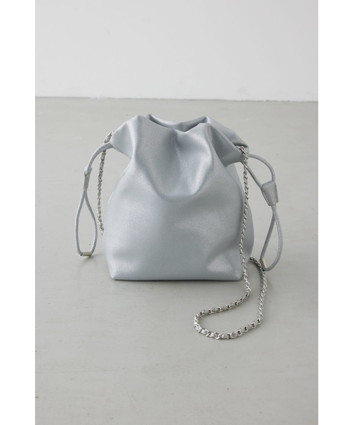 チェーン巾着ショルダーバッグ