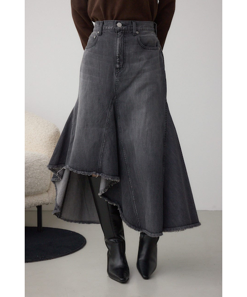 AZUL DENIM イレヘムデニムスカート｜アズールバイマウジーの通販