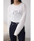 メタリックパーツプリントロングTシャツ