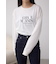 メタリックパーツプリントロングTシャツ