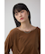 ベロアアシメカットトップス