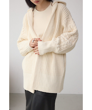 マットモールフードトッパーカーデ