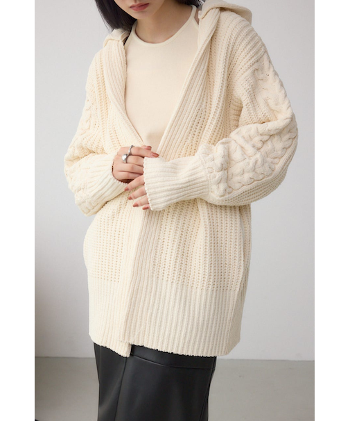 マットモールフードトッパーカーデ