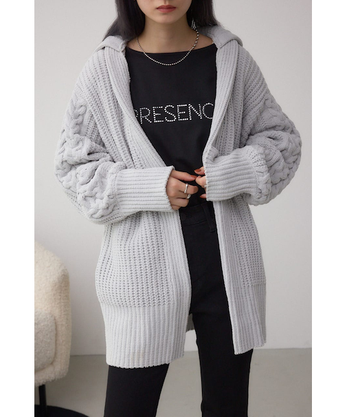 マットモールフードトッパーカーデ