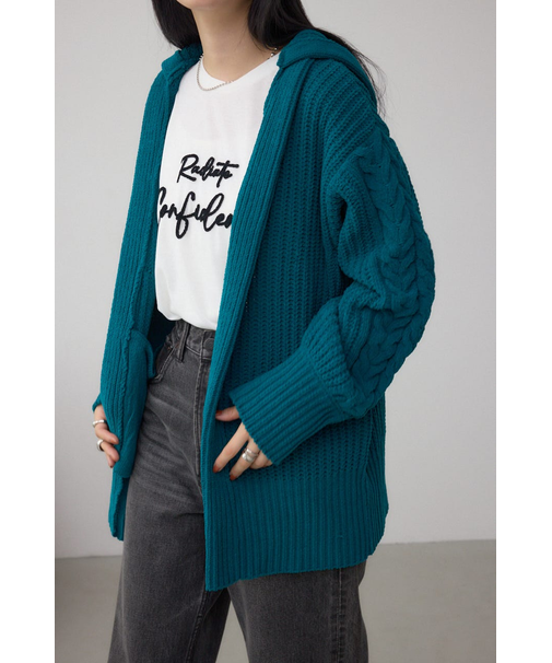 マットモールフードトッパーカーデ