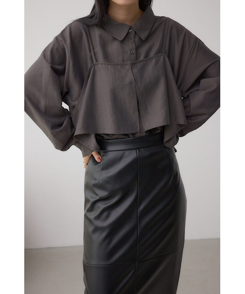 ビスチェレイヤードシャツ