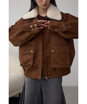 2WAY フェイクスエードブルゾン