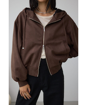 フェイクスエードフーディブルゾン