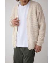 バスケット編みマットモールカーディガン