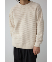 バスケット編みマットモールニット