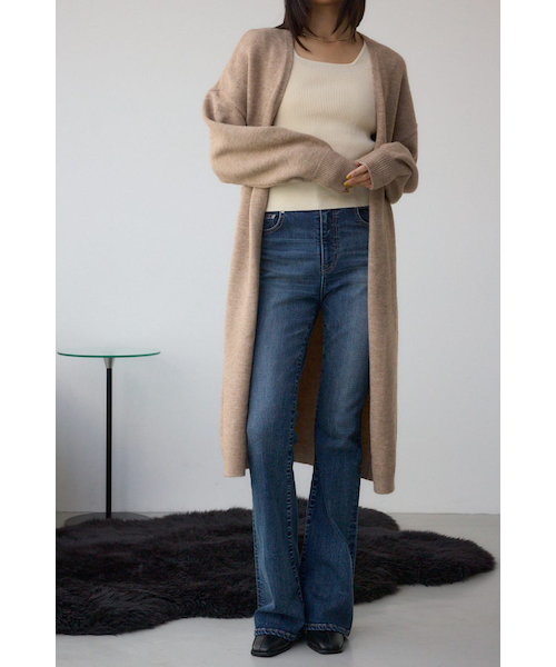 ニットロングカーディガン｜アズールバイマウジーの通販｜&mall